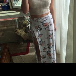 5/$20 Floral long pencil skirt